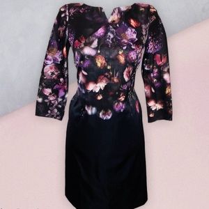 TED BAKER LONDON New Midi Sleeve Floral Dress 1